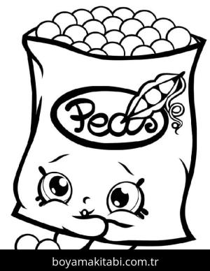 Shopkins boyama sayfası – eğlenceli etkinlik, el becerilerini geliştirir