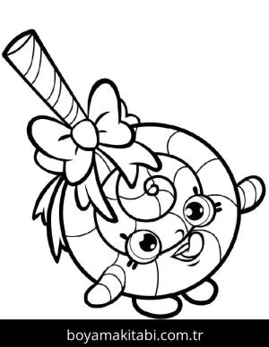 Shopkins boyama sayfası – keyifli zaman, renkli çizimler