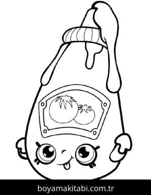 Shopkins boyama sayfası – renkli çizimler, okul öncesi