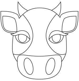 Sığır boyama sayfası, Cattle coloring page, , cattle cow face 