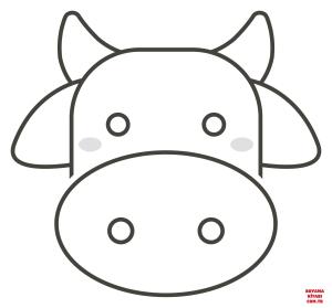 Sığır boyama sayfası, Cattle coloring page, , cattle cow face 