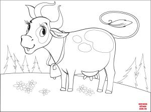 Sığır boyama sayfası, Cattle coloring page, , cattle cow 