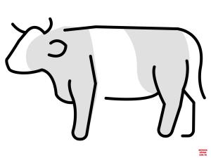 Sığır boyama sayfası, Cattle coloring page, , cattle cow emoji 