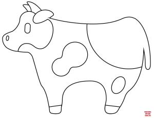 Sığır boyama sayfası, Cattle coloring page, , cattle cow emoji 