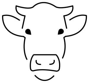 Sığır boyama sayfası, Cattle coloring page, , cattle cow face emoji 