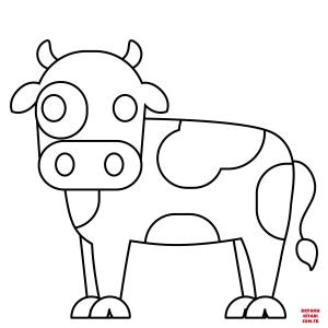 Sığır boyama sayfası, Cattle coloring page, , cattle cow emoji 