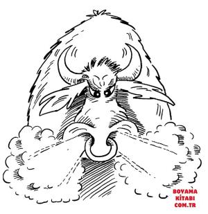 Sığır boyama sayfası, Cattle coloring page, , cattle angry bull 