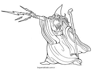 Sihirli İksir boyama sayfası – çocuk aktivitesi, PDF indir