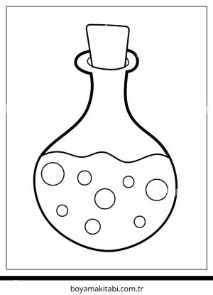 Sihirli İksir boyama sayfası – yaratıcılığı geliştirir, keyifli zaman