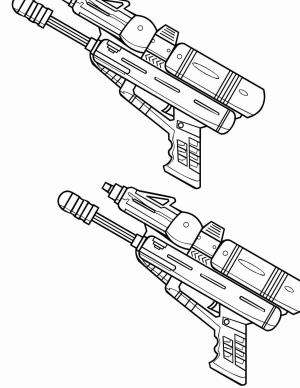 Silah boyama sayfası,  coloring page, İki Neft Silahı, 