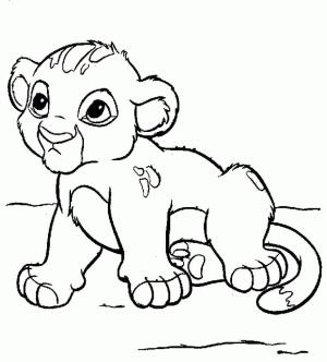 Simba boyama sayfası,  coloring page, Simba çizimi, 