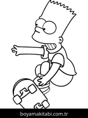 Simpsonlar boyama sayfası – yaratıcılık, eğlenceli etkinlik