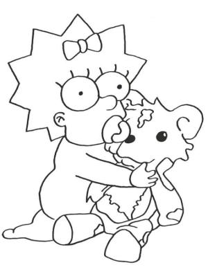 Simpsonlar boyama sayfası,  coloring page, Hijo Menor De La Familia Simpsons, 