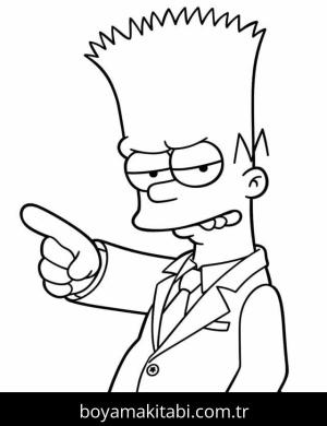 Simpsonlar boyama sayfası – ücretsiz yazdır, boyama etkinliği