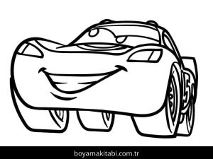 Şimşek McQueen boyama sayfası – yaratıcılık, eğlenceli etkinlik