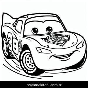 Şimşek McQueen Boyama Sayfaları