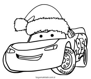 Şimşek McQueen boyama sayfası – çocuk aktivitesi, PDF indir
