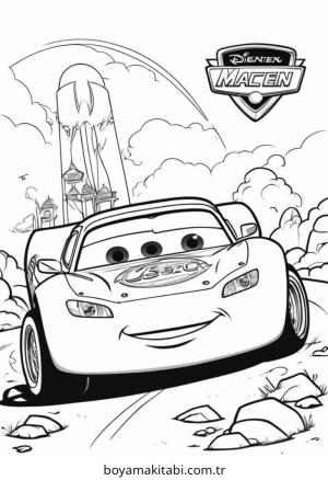 Şimşek McQueen Boyama