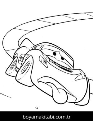 Şimşek McQueen boyama sayfası – yaratıcılık, eğlenceli etkinlik