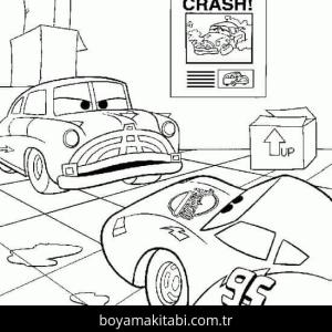 Şimşek McQueen boyama sayfası – yaratıcılık, eğlenceli etkinlik