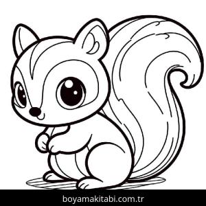 Sincap boyama sayfası – çizgi film temalı, basit çizim