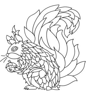 Sincap boyama sayfası, Squirrels coloring page, Harika Sincap, 