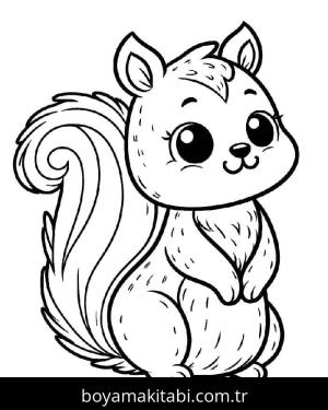 Sincap boyama sayfası – çocuklar için, çizgi film temalı