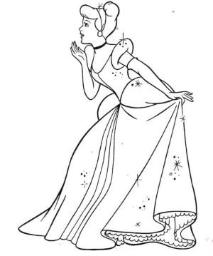 Sindirella boyama sayfası,  coloring page, Güzel Cinderella, 