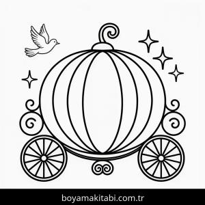 Sindirella boyama sayfası – çocuklar için, çizgi film temalı