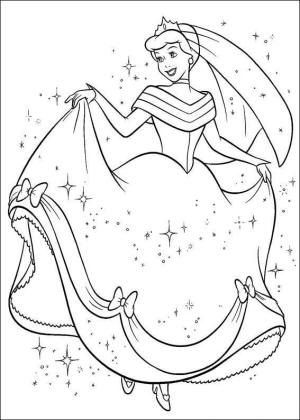 Sindirella boyama sayfası,  coloring page, Büyük Cinderella, 