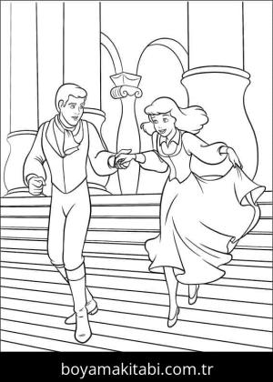 Sindirella boyama sayfası – el becerilerini geliştirir, boyama çalışması