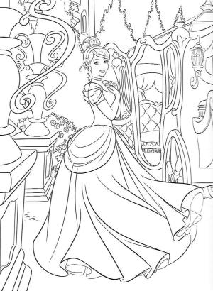 Sindirella boyama sayfası,  coloring page, Kaledeki Sindirella, 