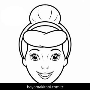 Sindirella boyama sayfası – renkli çizimler, okul öncesi