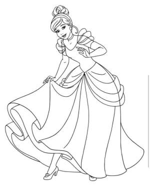 Sindirella boyama sayfası,  coloring page, Sindirella Gülümseyen, 