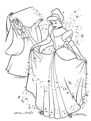 Sindirella boyama sayfası,  coloring page, Sindirella ve Peri, 