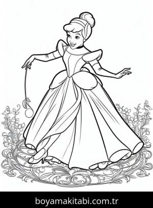 Sindirella boyama sayfası – yaratıcılık, eğlenceli etkinlik