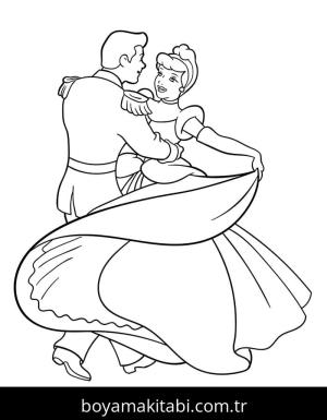 Sindirella boyama sayfası – keyifli zaman, renkli çizimler
