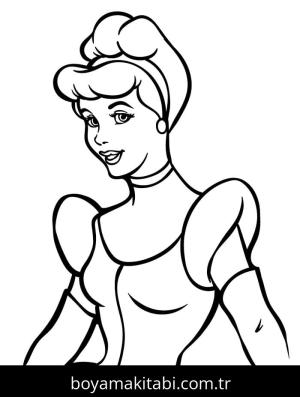 Sindirella boyama sayfası – evde etkinlik, ücretsiz yazdır