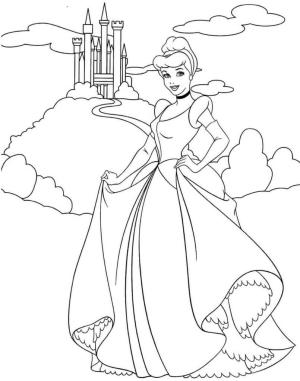 Sindirella boyama sayfası,  coloring page, Kale ile Külkedisi, 