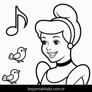 Sindirella boyama sayfası – yaratıcılık, eğlenceli etkinlik
