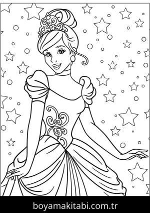 Sindirella boyama sayfası – eğitici aktivite, yaratıcılık