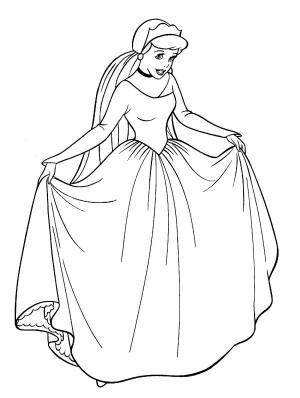 Sindirella boyama sayfası,  coloring page, Temel Külkedisi, 