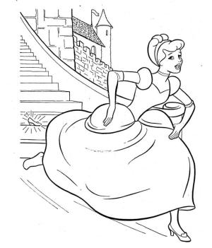 Sindirella boyama sayfası,  coloring page, Sindirella Saraydan Kaçtı, 