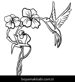 Sinek Kuşu boyama sayfası – evde etkinlik, ücretsiz yazdır