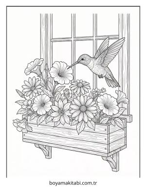 Sinek Kuşu Boyama