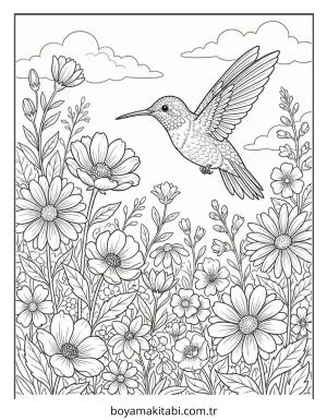 Sinek Kuşu Boyama