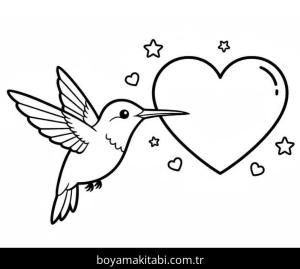 Sinek Kuşu boyama sayfası – evde etkinlik, ücretsiz yazdır