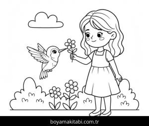 Sinek Kuşu boyama sayfası – ücretsiz yazdır, boyama etkinliği