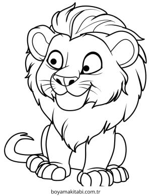 Şirin Canavar boyama sayfası – basit çizim, kolay boyama