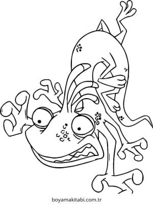 Şirin Canavar boyama sayfası – yaratıcılığı geliştirir, keyifli zaman